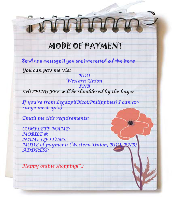 mode of payment