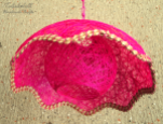 Native Abaca Lamp - Pink Code: LP06 Price: Php. 250 (Bottom View)