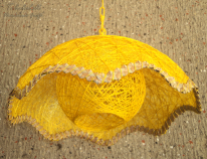 Native Abaca Lamp - Yellow Code: LP10 Price: Php. 250.00 (Bottom Viewe)
